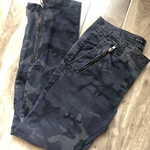 Zara Blue Skinny Army Jeans